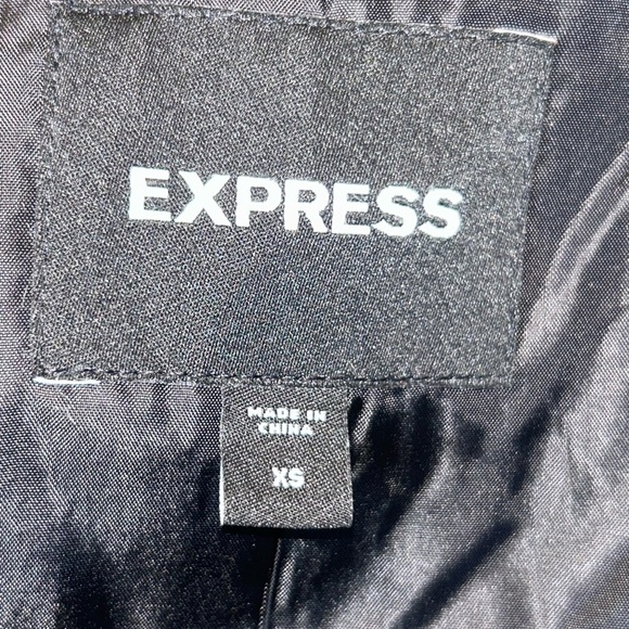 NWOT Express faux fur fux leather moto jacket - Picture 8 of 9